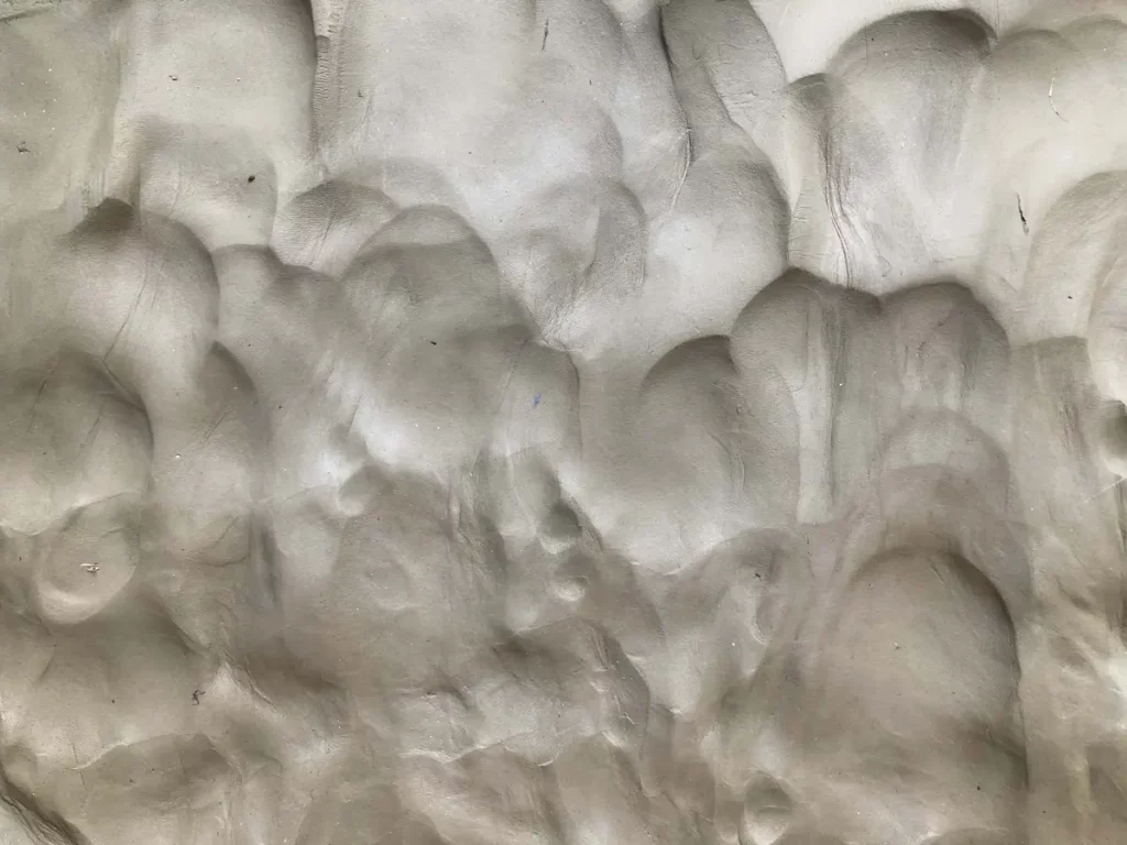Ateria Schio 7. Clay texture detail - upside down_ Ateria-Schio-Clay-texture-detail